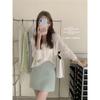Cardigan de Punto Calado Chic Estilo Francés para Primavera y Verano, Protección Solar, Cuello en V, Ropa de Abrigo de Verano para Mujer, Chal, Top Corto Suave