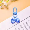 Nuevo llavero de lazo a cuadros de dopamina, accesorio DIY, decoración versátil para bolsos y ropa, pequeño regalo