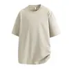 Roupas de Verão 2025 Novas Blusas Berlin Casuais Largas de Manga Curta Masculino Controle de Preço 59m Branco Preto