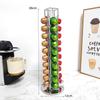 Suporte de Cápsulas de Café Transfronteiriço para 40 Cápsulas Nespresso, Display Rotativo e Rack de Armazenamento, Arte em Ferro