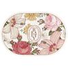 Alfombra de Piso Absorbente de Tela Tecnológica de Flores Estilo Retro Americano para Baño, Alfombrilla para Pies de Secado Fácil, Lavable a Mano, Antideslizante