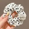 Personalización de Fábrica Scrunchie de Lunares Estilo Coreano para Mujer Lazo para Moño Estilo Perezoso Lazo de Pelo de Gama Alta