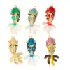 Colgante Pequeño de Carpa Móvil Chapado en Cobre y Oro Transfronterizo Europeo y Americano para Colgante de Joyería de Moda DIY para Mujer de Alta Gama