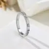 Venta Directa de Fábrica, Anillos de Acero de Titanio, Diseño de Nicho, Estilo Simple, Joyería de Mano Estilo Chanel, Anillos para Mujer, Venta al por Mayor Transfronteriza