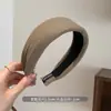 Faixa de Cabeça de Aba Larga com Design de Copa Alta para Mulheres, Novo Estilo 2026 Acessório de Cabelo, Alto Padrão, Luxo Leve, Estiloso, Moderno, Faz o Rosto Parecer Menor