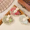 Broche Acessórios Pingente Coelho de Jade Palácio da Lua Brocado Canção do Meio Outono DIY Novo Estilo Chinês Hanfu Qipao Presente de Feriado Pequeno Ornamento