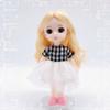 Ropa de Muñeca Bjd 16- 17cm Falda Ropa de Bebé Ob11 de 6 Pulgadas 6 Puntos Ropa de Bebé Kelly Accesorios Ropa de Sirena