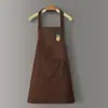Avental para Uso na Cozinha, à Prova de Óleo, Estilo Novo, Impermeável, Moderno, Fofo, Avental de Cozinha, Roupa de Trabalho para Cozinha Doméstica