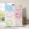 Manta de Terciopelo Sanrio Falai de Dibujos Animados para Comercio Exterior Transfronterizo, Impresión Digital, Manta para Aire Acondicionado para las Cuatro Estaciones, Manta para Siesta de Oficina