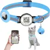 Colar Antiperda para Gatos Novo Transfronteiriço Localizador de Varredura de Código Inteligente para Pets Capa Protetora para Colar de Gato Airtag em estoque