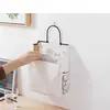 Saco de armazenamento de tecido pendurado na parede Dormitório Saco de armazenamento de parede Porta Traseira Banheiro Roupas Penduradas Saco de armazenamento de artefatos