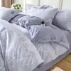 Juego de Ropa de Cama de Cuatro Piezas Sábana 100% Algodón Puro Funda Nórdica Juego de Tres Piezas para Dormitorio Funda de Colcha Cubierta de Cama Juego de Sábanas Ajustables de Cuatro Piezas