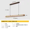 Lámpara de Araña Minimalista Italiana de Lujo Ligero con Forma de Tira Larga para Restaurante, Comedor, Barra, Recepción Nórdica, Lámpara Lineal Creativa para Mesa de Comedor