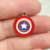 Marvel Anime Spiderman Iron Man Batman Aleación Gota de Aceite Colgante DIY Llavero de Dibujos Animados Accesorios para Cremallera