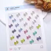 Nuevos Accesorios para Decoración de Uñas Material de Moño Punto de Polka Transparente Hielo Pajarita Portátil Funda para Uñas Teléfono Decoraciones de Resina