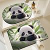 Tapete de banheiro de panda dos desenhos animados Porta do vaso sanitário doméstico Tapete antiderrapante Absorvente de água Tapete de lama de diatomáceas de secagem rápida Geração de uma peça