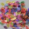 Lentejuelas de hojas artificiales de 4 x 8 mm, lentejuelas láser de colores, accesorios para ropa, zapatos y sombreros, materiales hechos a mano.