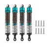 4 Amortiguadores Hidráulicos Ajustables, Diámetro 52-120 mm, Adecuados para Vehículos RC Todoterreno Escala 1/10