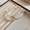 Pulsera Geométricamente Manchada de Resina Dopamina Colorida, Lujo Ligero, Pulsera de Nicho de Gama Alta, Pulsera Versátil Transfronteriza Europea y Americana