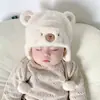 Gorro de Invierno Cálido con Protección para Orejas de Bebé, Gorro de Otoño e Invierno para Bebés Hombres y Mujeres, Adorable y Súper Lindo Gorro de Felpa, Engrosado