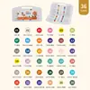 Marcadores acrílicos, capas de color, ecológico, bolígrafos de acuarela con punta suave, lavables, no traspasan, marcadores acrílicos, papelería para estudiantes