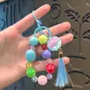 Linterna de Borlas Creativas con Forma de Corazón, de Colores, con Cuentas, Llavero, Colgante para Bolso, Adorno para Llavero, Regalo Exquisito, Venta al por Mayor