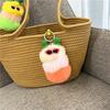 Nuevo Lindo Llavero de Oruga de Dibujos Animados Muñeco de Peluche Colgante para Bolsa Llavero Creativo para Coche Pequeño Regalo