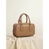 Bolso de Mano de Moda Simple de Gran Capacidad Estilo Coreano Versátil Boston Hombro Cruzado Bolso Bowling