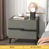 Mesita de noche Wind Usada Apartamento Pequeño Modelo Nuevo Habitación de Alquiler Hogar Dormitorio Estante de Almacenamiento de Mesita de Noche Armario de Mesita de Noche