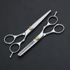 Fornecimento de fábrica prata panificação pintura split cut beleza cabeleireiro tesoura corte liso dentes corte cabeleireiro conjunto tesoura doméstica