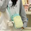 Bolsa de Celular 2026 Novo Estilo Com Porta-Garrafa de Água Bloco de Cores Bolsa Pequena Leve Bolsa de Ombro Feminina Bolsa Feminina Bolsa Transversal Fofa para Senhoras