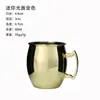 Taza de Acero Inoxidable 304 para Moscow Mule, Copa de Cóctel para Bar, Copa Martillada en Forma de Tambor, Vaso de Vino al por Mayor