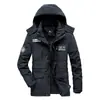 [807A] chaqueta acolchada de algodón cálida con forro polar, multibolsillos, a prueba de frío, abrigo para hombre, larga, sin capucha, talla grande, chaqueta acolchada de algodón