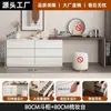 Tocador moderno minimalista, escritorio de dormitorio, cómoda, integrado, estilo retro, lujo ligero, apartamento pequeño, tocador de estilo italiano