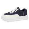 Nuevas zapatillas retro de cuatro estaciones para hombre, con bloques de color, suela gruesa antideslizante, caña baja, modernas y a la moda para ir al trabajo, uso casual y deportes