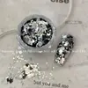 Nuevos Accesorios para Uñas, Polvo de Brillo Mezclado de Cuatro Colores, Sensación de Alta Gama Fresca y Elegante, Mismo Estilo que Salón de Uñas, Polvo de Brillo Poligonal