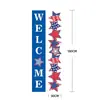 Amazon Banner de Couplet do Dia da Independência Americana versão vertical transfronteiriço vertical bandeira de comércio exterior decoração bandeira americana