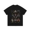 Camiseta de manga larga estilo americano High Street con estampado de Diablo Oscuro de alta resistencia para hombre y mujer, retro, moderna, nueva, top básico