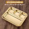 Plato para Salsa Filtrador de Aceite Estilo Coreano, Plato Dividido de Acero Inoxidable para Salsas, Plato para Barbacoa, Barbacoa de Olla Caliente, Plato Dorado para Salsa, Salsa para Dipear