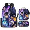 Mochila Anime de Dibujos Animados Cross-Outer Más Vendida Mochila Escolar para Estudiantes Gran Capacidad Mochila de Poliéster Estampado Estuche Bolso de Mensajero Traje