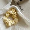 Estilo coreano Silky Satin Hair Rope Tecido Feminino Bowel Ponytail Hair Rings Cor Sólida Cabelo Elástico Anéis de Cabelo Acessórios para o Cabelo