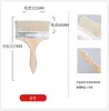 Fabricante en stock mango de madera cerdas de cerdo pincel de pintura pincel para barbacoa sin pelusa pincel de pelo plano herramientas de ferretería pincel de pintura