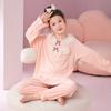 Pijamas para meninas Pai-Filho Mãe e Filha Primavera e Outono Casual Meninas Bonito Manga Comprida Terno Infantil Roupas Infantis para Casa
