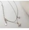 Collar con Colgante de Estrella para Mujer 2025 Nuevo Lujo Accesible Diseño de Nicho Incrustado de Diamantes Estrella de Seis Puntas Cadena de Clavícula de Gama Alta para Mujer