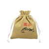 Bolsa de Algodón Gruesa de Doble Capa con Cordón para Almacenamiento, Bolsa para Joyería, Bolsa de Tela para Empaque de Juego de Té