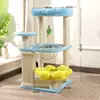 Marco de escalada para gatos al por mayor, Estante para gatos, Esterilla de ratán, Casa para gatos, Árbol para gatos, Tablero rascador para gatos de sisal resistente a los arañazos, Juguete de casa para gatos tipo cápsula espacial