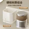 Portacepillos de dientes, Vaso para enjuague bucal de baño sin taladro, Estante para cepillos de dientes, Set dental familiar montado en la pared, Set de pasta de dientes