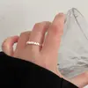 Anillos Apilables de Corazón de Amor Dulce para Mujer Irregulares de Moda en Forma de Corazón Versátiles de Personalidad Abiertos Ajustables Anillo de Dedo Estilo Mori Anillo para Dedo Índice Moderno