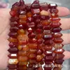 Cuentas Doble Punta de Ágata de Cristal Natural con Facetas de Rombos Cortadas en Diamante, Cuentas Hexagonales, Productos Semi-Terminados para DIY, Accesorios