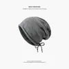 Gorro Holgado Estilo Coreano Otoño e Invierno 2025 Nuevo Gorro de Punto Cálido para Proteger los Oídos para Mujeres con Circunferencia de Cabeza Grande, Versátil y Adelgazante para la Cara Gorro de Lana